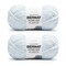 Bernat Forever Fleece Cornflower Yarn - 2 Pack of 280g/9.9oz - Polyester - 6 Super Bulky - 194 Yards - Knitting/Crochet